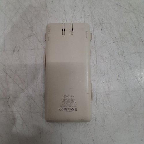 VRURC PORTABLE CHARGER WITH BUILT-IN CABLES AND AC WALL PLUG POWER BANK - 10000MAH - COFFEE (MODEL: T01) image 4