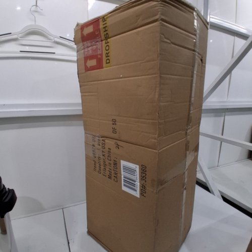 METAL MAGAZINE STANDING RACK - 37.4"X14.4"X14.6" - GOLD (MODEL: 86929-DS) image 3