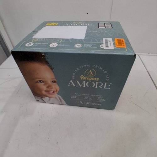 48PK PAMPERS AMORE DISPOSABLE BABY DIAPERS - SIZE 5 (20-37LBS) image 2