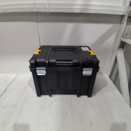 STACKABLE DEEP TOOL BOX - 16" X 12" X 12" - BLACK/YELLOW image 2