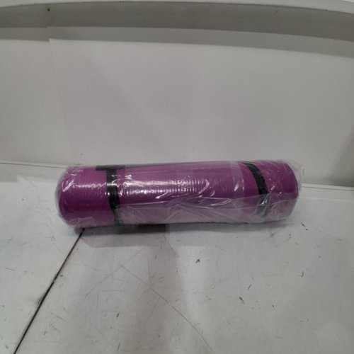CAP BARBELL HIGH DENSITY EXERCISE YOGA MAT WITH STRAP - 71" X 24" - WINE image 4