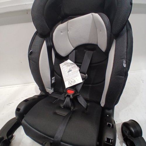 EVENFLO CHASE PLUS 2-IN-1 BOOSTER CAR SEAT FOR KIDS, 5-POINT HARNESS CONVERTS TO HIGH BACK BOOSTER - HURON/BLACK/GREY (MODEL: 30712344C) image 4