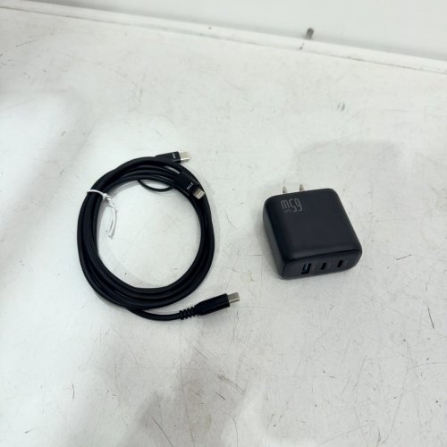 2PC MINLU FAST-CHARGING 3 PORT USB WALL CHARGER & CABLE - 65W -BLACK (MODEL: M01-CCA-FC65) image 4