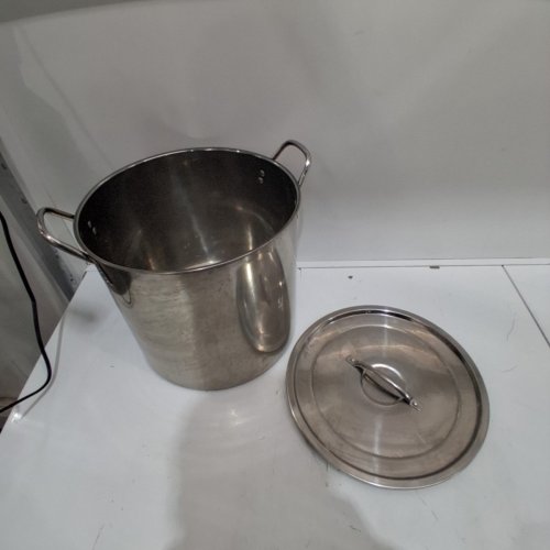 2PC STOCK POT WITH LID - 20QT - SILVER (MODEL: F01K) image 2