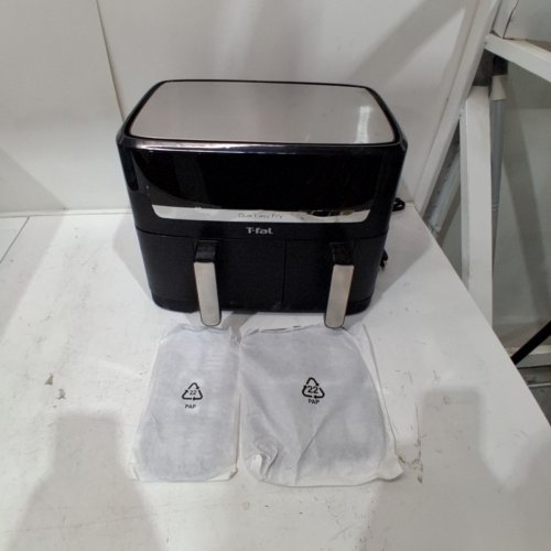 T-FAL DUAL EASY FRY DOUBLE CHAMBER AIR FRYER WITH 7 AUTOMATIC PROGRAMS - 5.2L / 3.1L - BLACK/SILVER (MODEL: EY9018) image 3