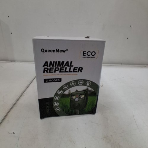 QUEENMEW SOLAR POWER ULTRASONIC ANIMAL REPELLER - 15-50KHZ - GREEN image 7