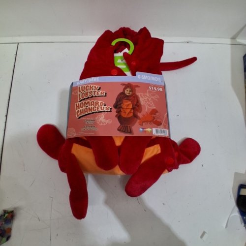 TODDLER LUCKY LOBSTER BUNTING COSTUME - 0-6 MONTHS - RED ORANGE image 2