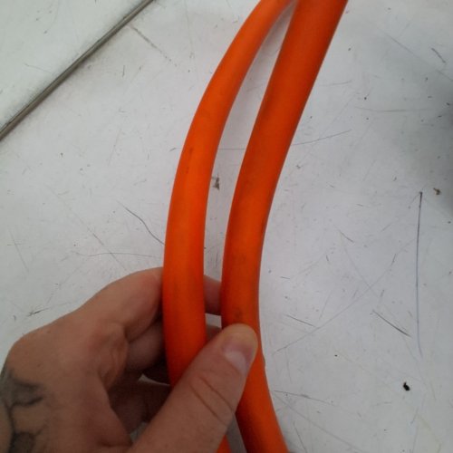 RETRACTABLE AIR HOSE REEL - 3/8 IN X 50FT - HYBRID AIR HOSE - MAX 300PSI - ORANGE - (MODEL: NWA-D15) image 4