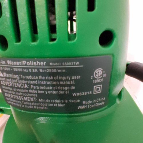 TURTLE WAX ORBIT WAXER/POLISHER TOOL - 10" - GREEN/YELLOW (MODEL: 65003TW) image 3