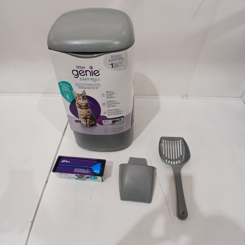 LITTER GENIE EASY ROLL PAIL WITH EASY ROLL REFILL- 18" - GREY (MODEL: 666594/I000371) image 2