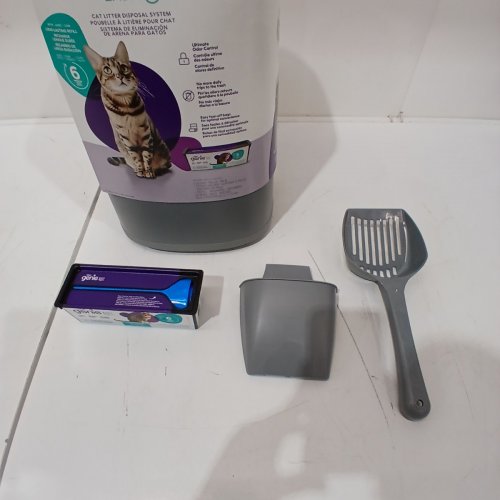 LITTER GENIE EASY ROLL PAIL WITH EASY ROLL REFILL- 18" - GREY (MODEL: 666594/I000371) image 3
