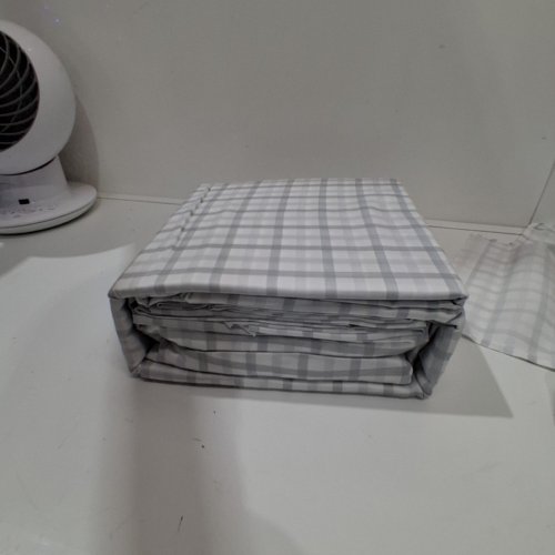 6PC SLUMBERCHILL COOLING SHEET SET - QUEEN - GREY /BLUE/ WHITE PLAID (STYLE : 1796336) image 3