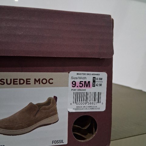 MEN'S REDHEAD SUEDE MOC CASUAL SHOES - SIZE 9.5M - FOSSIL image 5
