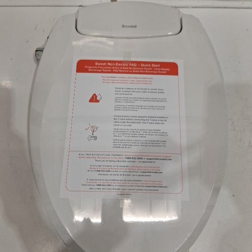 BRONDELL SWASH ECOSEAT NON-ELECTRIC SLOW-CLOSE BIDET TOILET SEAT - ELONGATED - WHITE (MODEL: CANS101 EW) image 2