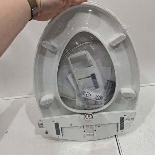 BRONDELL SWASH ECOSEAT NON-ELECTRIC SLOW-CLOSE BIDET TOILET SEAT - ELONGATED - WHITE (MODEL: CANS101 EW) image 3