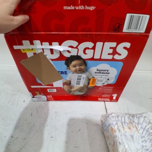166PK HUGGIES WINNIE THE POOH LITTLE SNUGGLERS DIAPERS - SIZE: 1 image 2