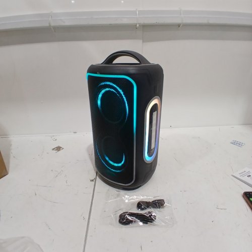YUODAX PORTABLE BLUETOOTH RGB WIRELESS PARTY AMPLIFIED BASS SPEAKER - BLACK / ORANGE (MODEL: B72) image 4