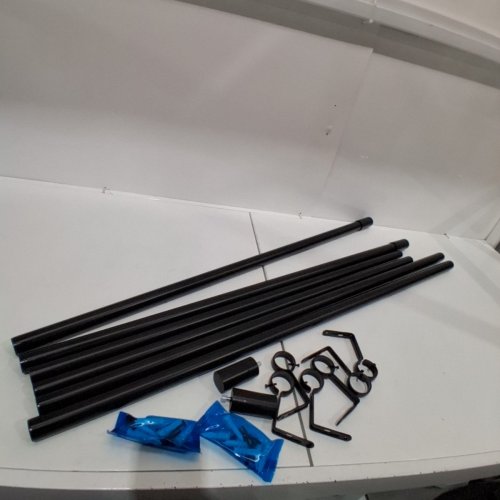 2PK UMBRA CURTAIN ROD KIT - 42" - 108" - BLACK - (MODEL: 2881747) image 2