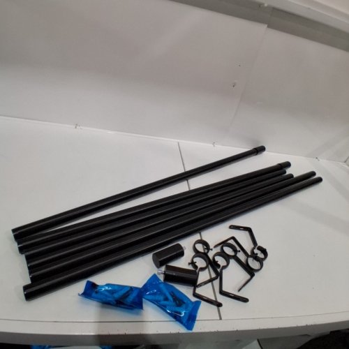 2PK UMBRA CURTAIN ROD KIT - 42" - 108" - BLACK - (MODEL: 2881747) image 3