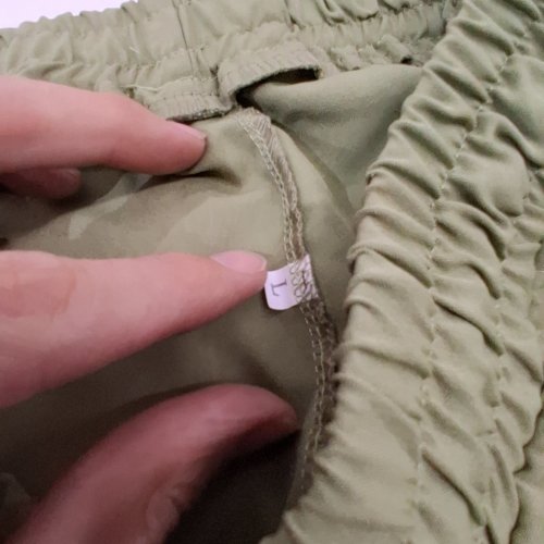 MEN'S COMFY CARGO STRETCH PANTS - RELAXED FIT, MULTI POCKET, LARGE - GREEN image 2