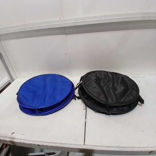 2PK COLLAPSIBLE POP UP TRASH BAGS - BLUE/BLACK image 2