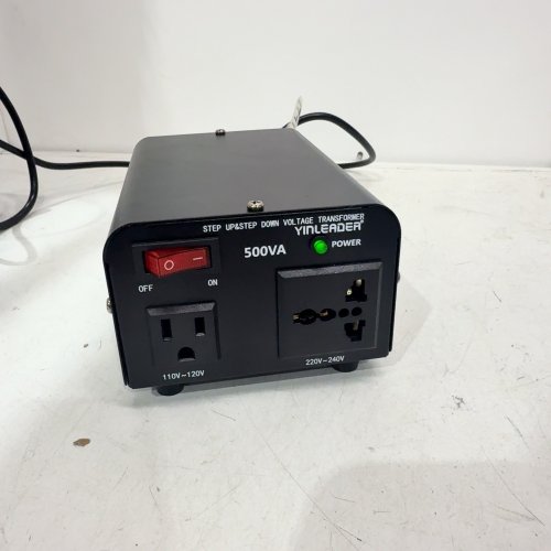 YINLEADER VOLTAGE TRANSFORMER - 500W - BLACK image 2