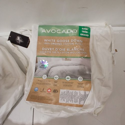 AVOCADO 100% ORGANIC COTTON WHITE GOOSE DOWN DUVET - KING - WHITE (STYLE: 3684901) image 4