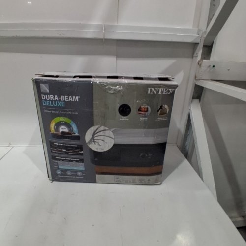 INTEX 64125ED DURA-BEAM PLUS FIBER-TECH AIR MATTRESS WITH BUILT-IN ELECTRIC PUMP - 18" H/ QUEEN - GREY (MODEL : AP619DP) image 5