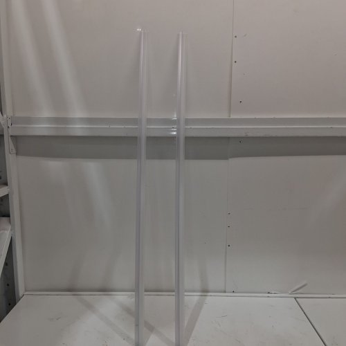 2PK WATERPROOF & DURABLE BATHROOM SHOWER DOOR SEAL STRIP - FOR 3/8" GLASS - 36" / EACH - CLEAR (MODEL: XJ3-6) image 2