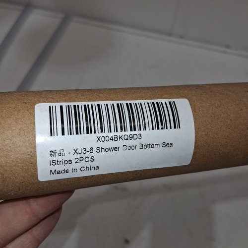 2PK WATERPROOF & DURABLE BATHROOM SHOWER DOOR SEAL STRIP - FOR 3/8" GLASS - 36" / EACH - CLEAR (MODEL: XJ3-6) image 3