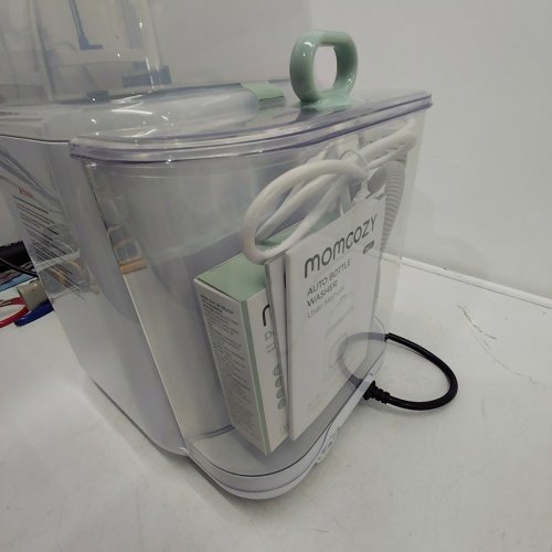 MOMCOZY KLEANPAL PRO BABY BOTTLE WASHER, STERILIZER & DRYER COMBO - HOLDS 4 BOTTLES - GREEN/WHITE (MODEL: BS03) image 4