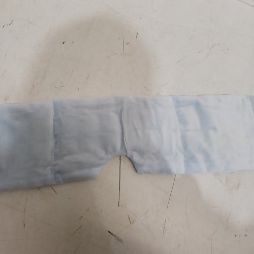 MELLOW BLACKOUT DEEP SLEEP ADJUSTABLE WEIGHTED EYE MASK - ONE SIZE FITS MOST - LIGHT BLUE image 3