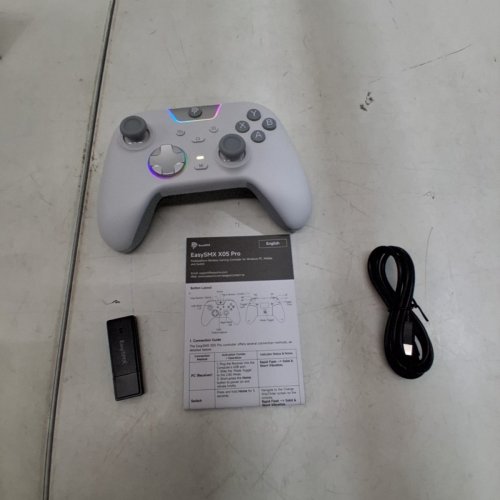 EASYSMX MULTIPLATFORM WIRELESS GAMING CONTROLLER WITH QUIET BUTTON AND 2.4G USB RECEIVER AND BLUETOOTH MODES FOR PC/SWITCH/IOS/ANDROID - WHITE (MODEL: X05PRO) image 8