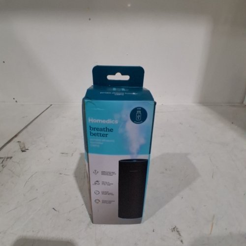 HOMEDICS ON-THE-GO PORTABLE ULTRASONIC HUMIDIFIER - 8.5 OZ - BLACK (MODEL: UHE-CMP15AWT-CA) image 2