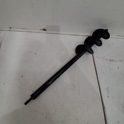 JAYZOD GARDEN AUGER SPIRAL DRILL BIT FOR BULB PLANTING - 4" X 25" - 3/8" HEX DRIVE DRILL - BLACK image 2