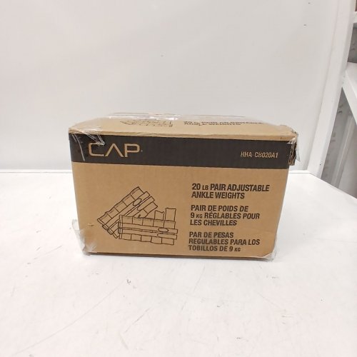 2PK CAP BARBELL ADJUSTABLE ANKLE WEIGHTS - 10LB EACH (20LB TOTAL) - BLACK (MODEL: HHA-CB020A1) image 3