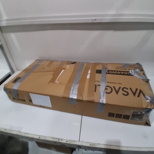 VASAGLE CUSHIONED SHOE BENCH WITH HEIGHT ADJUSTABLE SHELVES - 13" X 14" X 20.5" - WHITE/GREY (MODEL: ULSB044W01) image 2