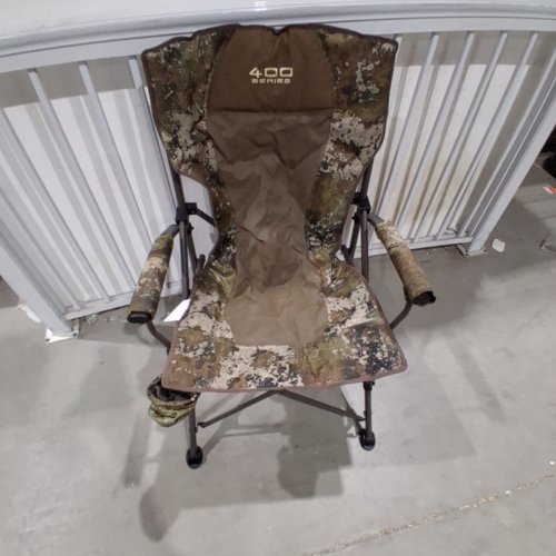 CABELA'S 400 SERIES HUNTING CHAIR - 400LB MAX - TRUETIMBER STRATA (MODEL: 4100829/CAB-400-FHC) image 2