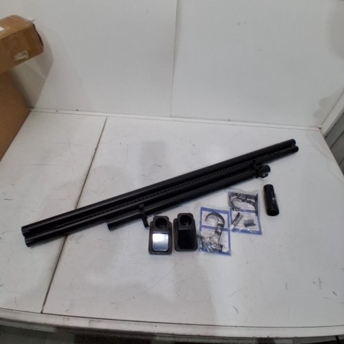 UMIMILE ADJUSTABLE TENSION SHOWER CURTAIN ROD - 75" - 102" - BLACK image 3