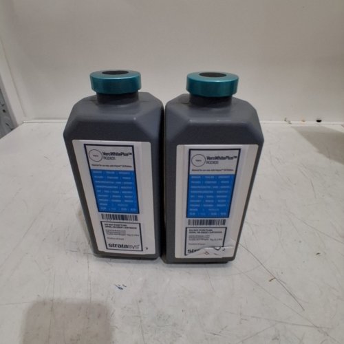 2PK STRATASYS VEROWHITE PLUS RESIN FOR POLYJET 3D PRINTERS- 1KG EACH - WHITE (MODEL: RGD835) image 2