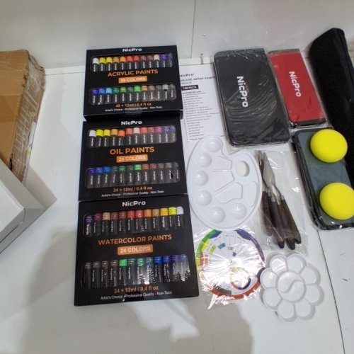158PC NICPRO DELUXE ART PAINTING KIT WITH ART PAINTING SUPPLIES FOR ADULTS ARTIST (MODEL:MG523) image 3