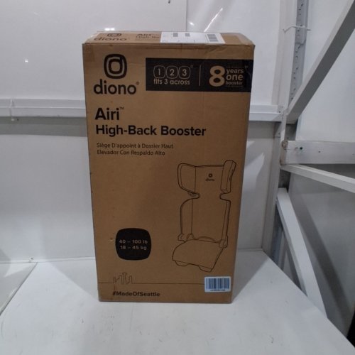 DIONO AIRI HIGH BACK BOOSTER CAR SEAT - 40LBS TO 120LBS - BLUE (MODEL: 55002-NA-01) image 4