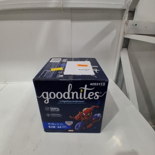 44PK GOODNITES BOYS' DISPOSABLE NIGHTTIME UNDERWEAR - S/M - SPIDERMAN image 2