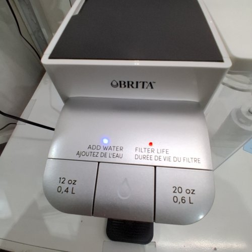 BRITA HUB 12-CUP INSTANT POWERFUL COUNTERTOP FILTRATION SYSTEM - FILTERS UP TO 120GAL OF WATER - SILVER (MODEL: 87340C) image 2