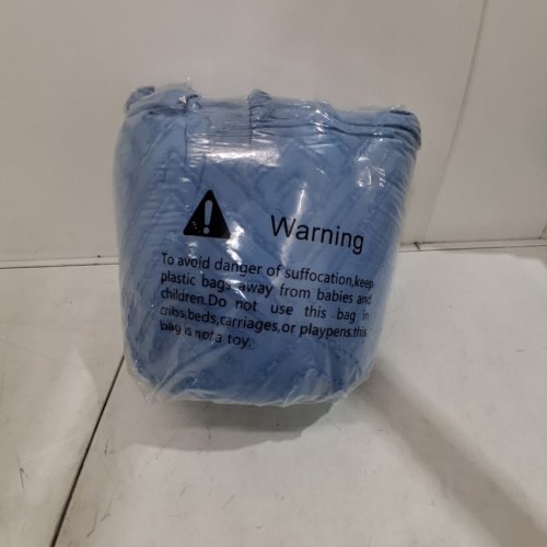 3PC LIGHTWEIGHT FLUFFY COMFORTER SET - KING - 104" X 90" - BLUE image 5
