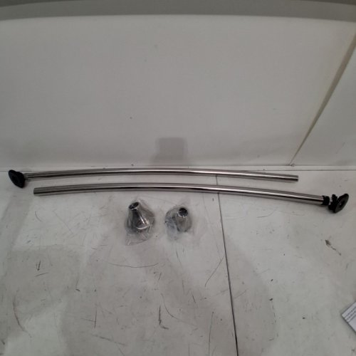 MOEN ADJUSTABLE TENSION CURVED SHOWER ROD - 5FT - CHROME (MODEL: CSR2172CH) image 2