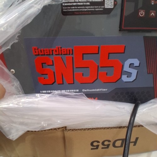 UPGRADE ABESTORM CRAWL SPACE DEHUMIDIFIER WITH DRAIN HOSE- 120PINT - RED\GREY - (MODEL: GUARDIAN SN55S) image 4