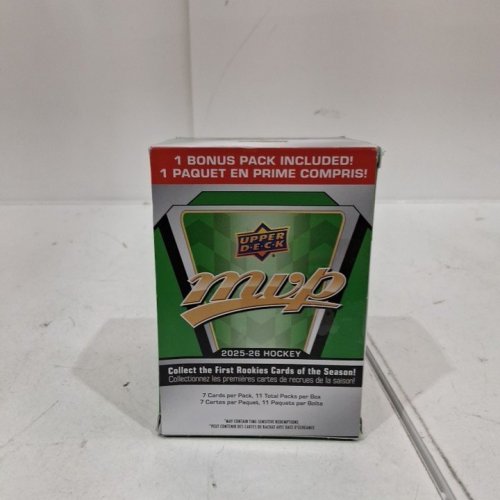 61PK UPPER DECK HOCKEY TRADING MVP TRADING CARDS PACK - 7 CARDS PER PACK (11 TOTAL PACKS) - GREEN/MULTICOLOUR image 5