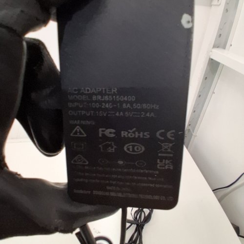 REPLACEMENT CHARGER ADAPTER FOR VARIOUS MICROSOFT SURFACE PRO LAPTOPS - 65W - 15V 4A, 5V 2.4A - BLACK (MODEL: BRJ65150400) image 2