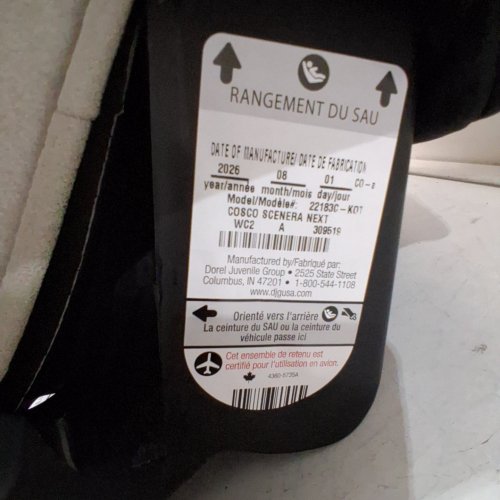 COSCO SCENERA NEXT CONVERTIBLE CAR SEAT - BLACKOUT (MODEL: 22183C-KOT) image 2